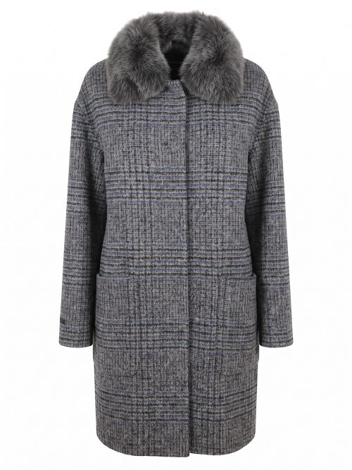 Coat With Shearling Details