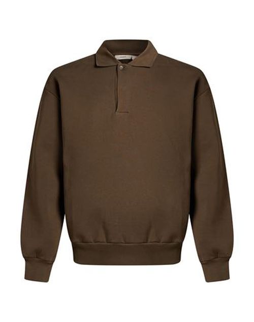 Man Sweatshirt Khaki Size S Cotton