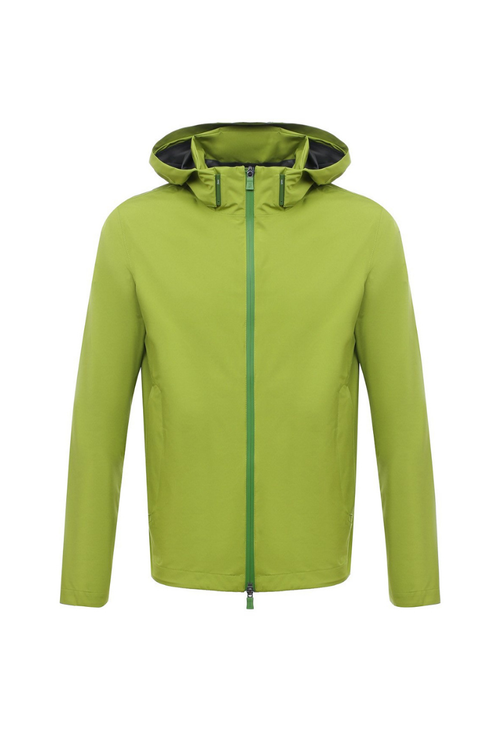 Hooded Windbreaker Jacket — Green