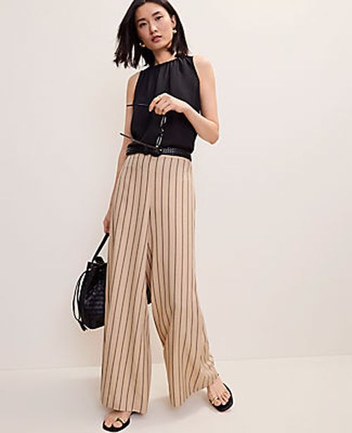 Ann Taylor The Striped Statement Palazzo Pant