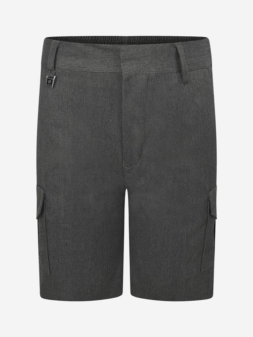 Zeco Kids School Cargo Shorts in Grey