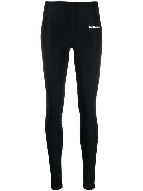 Logo-print leggings - Black