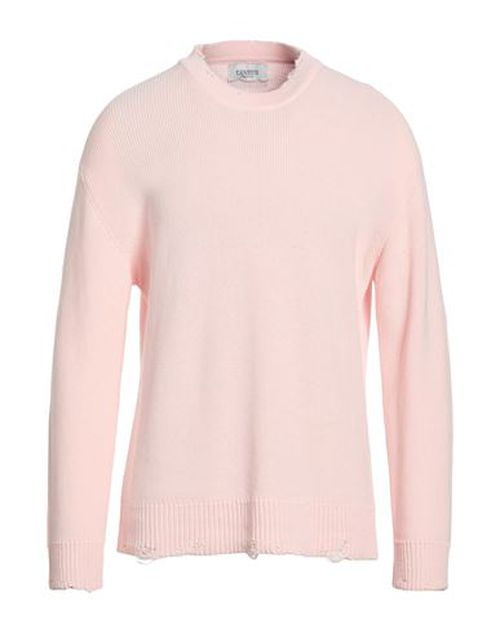 Man Sweater Light pink Size 38 Cotton
