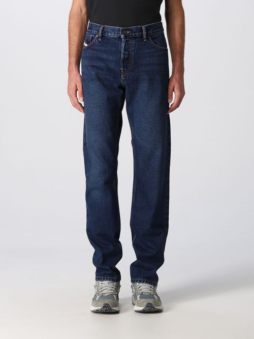 Pants Men color Denim