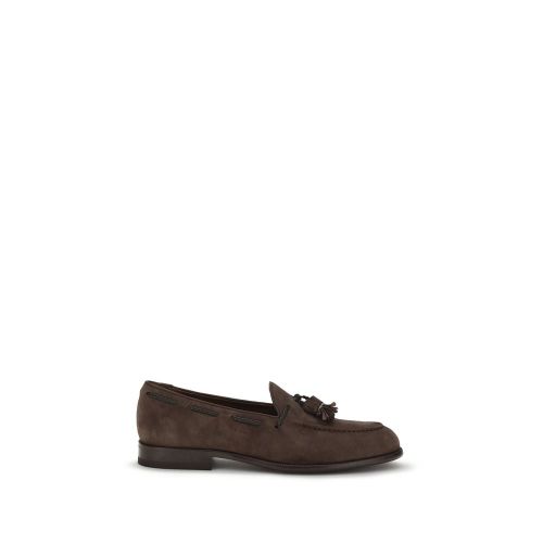 Tassel Suede Loafer — Brown