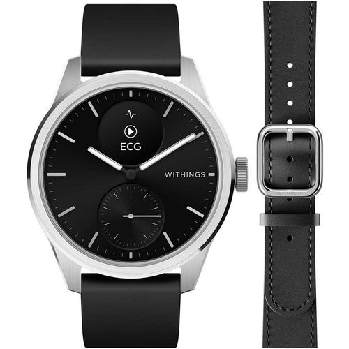 Withings Bundle Scanwatch 2 - Black Leather Wristband