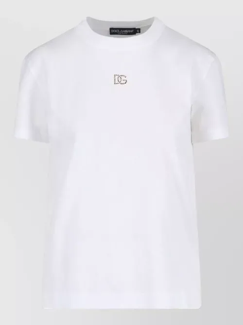 Dolce&Gabbana - crew neck top short sleeves design
