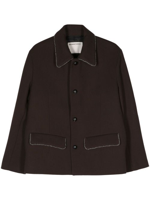 Ylin virgin wool jacket - Brown