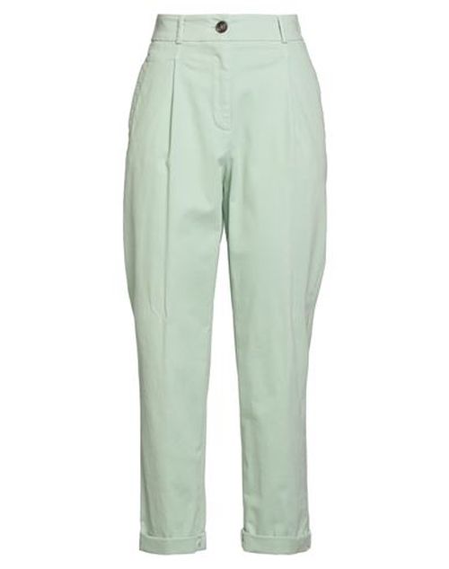 Woman Pants Light green Size 6 Cotton, Elastane