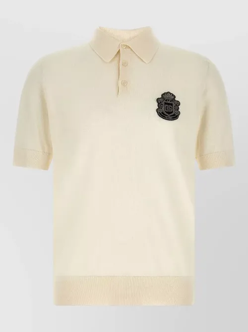 Dolce&Gabbana - dg logo patch polo shirt short sleeve