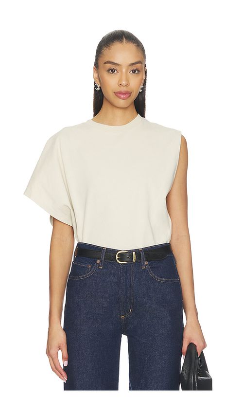 AGOLDE Corrine Tee Shirt in Tan. M. Also in