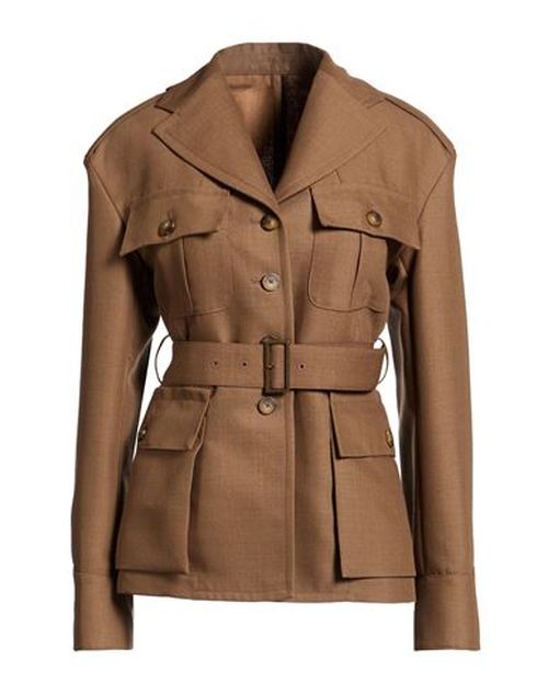 Woman Jacket Brown Size 6 Virgin Wool, Viscose