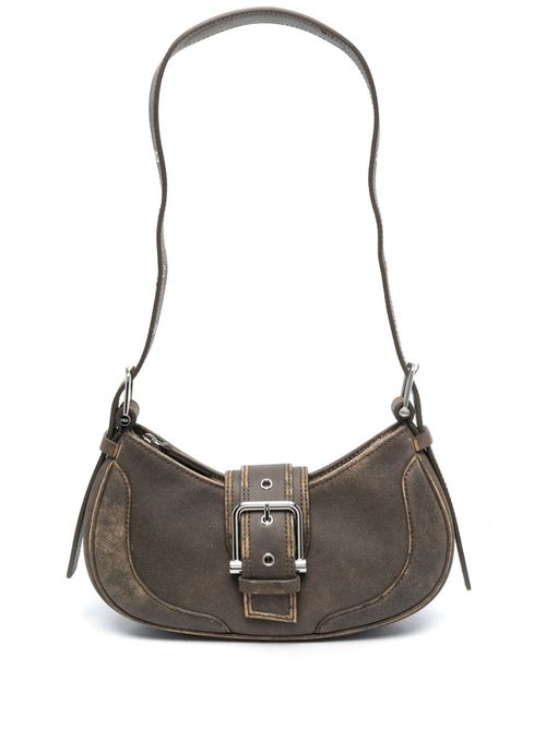 Medium Hobo Brocle leather shoulder bag - Brown