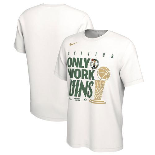 Men's White Boston Celtics 2024 NBA Finals Champions Celebration Parade T-Shirt