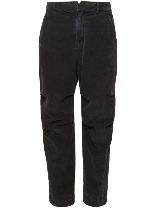 Logo-plaque straight-leg jeans - Black