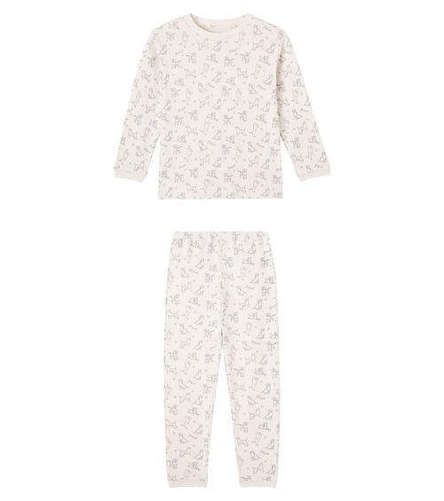 Planet printed cotton pajamas