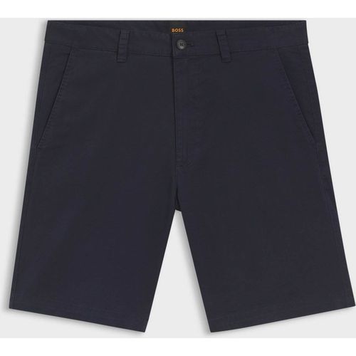 Boss Orange Mens Slim Fit Chino Shorts in Dark Grey Cotton - 32 Waist