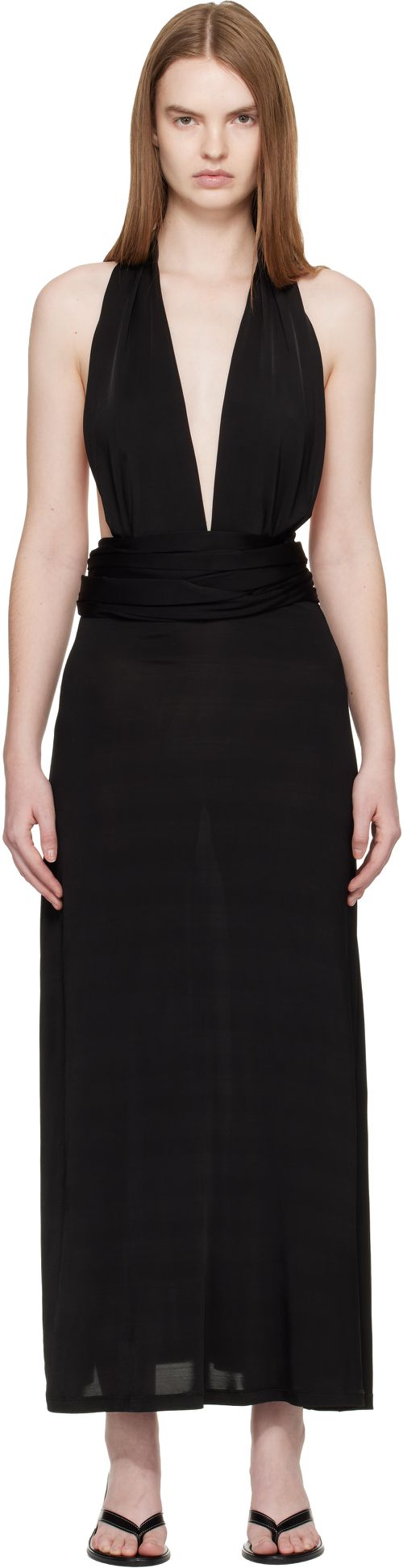 Black Zirra Midi Dress