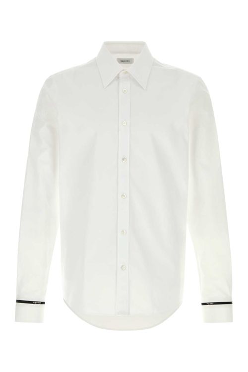 Cotton Button-Down Shirt — White