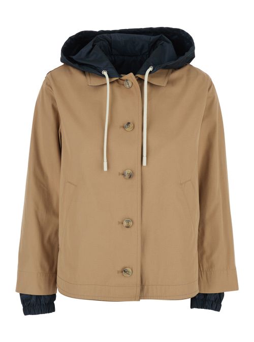 Reversible Cotton Jacket — Beige