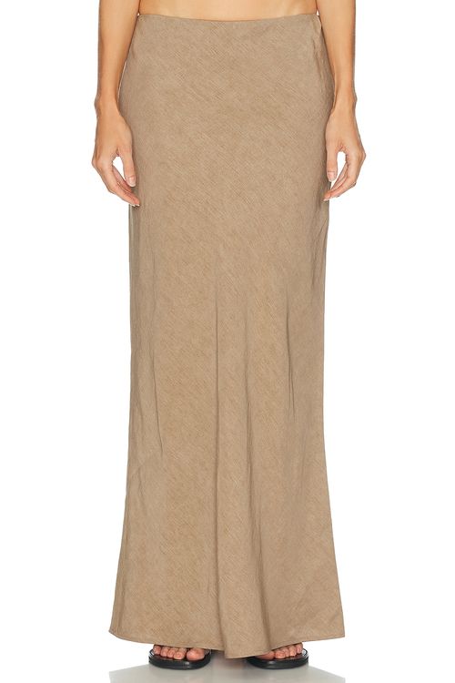 SRG Rosie Skirt in Taupe - Taupe. M also in L, S, XL