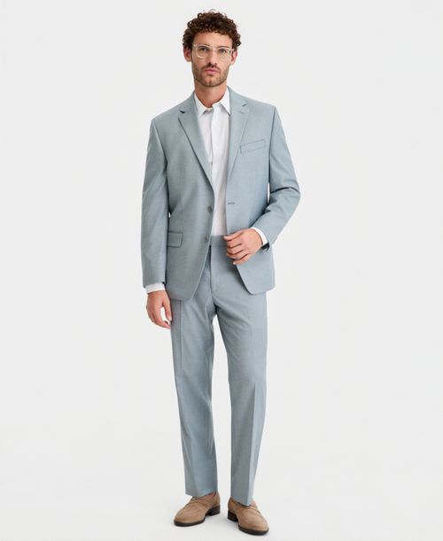 Men's Modern-Fit Suit - Light Teal