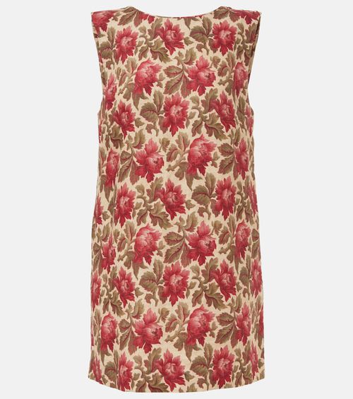Rosalie floral linen shift dress