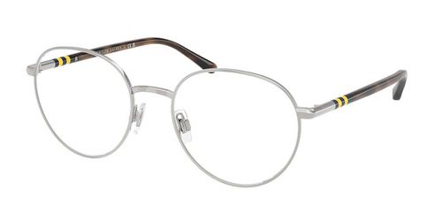 Polo Ralph Lauren PH1236 9001 Men's Eyeglasses Silver Size 51 - Blue Light Block Available