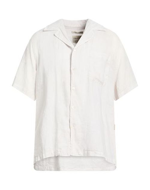 Man Shirt Light grey Size L Linen