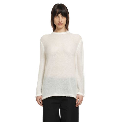 Long Open Weave Knit Sweater