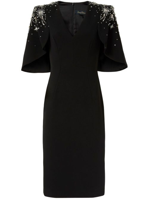 Zeya sequin-embellished midi dress - Black
