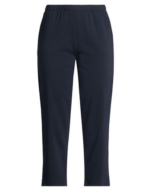 Woman Pants Navy Size 10 Virgin Wool, Elastane