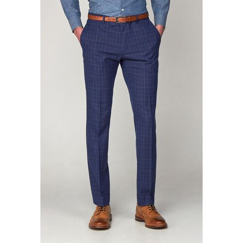 Blue Check Slim Fit Suit