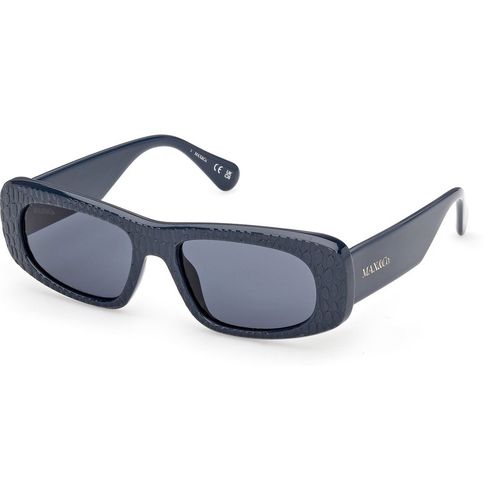 MAX&Co Mujer MAX&Co MO0142 90V Gafas de sol Inyectado Azul Azul Cuadrada Norma