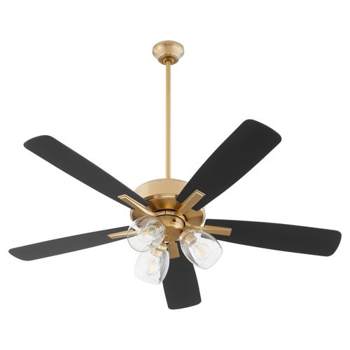 Aged Brass 52" Ceiling Fan from the Ovation Collection