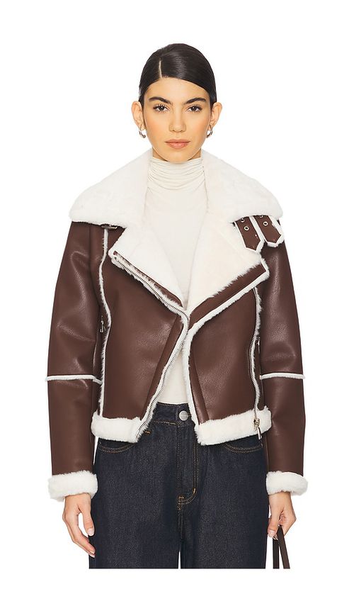 Superdown Genna Zip Up Jacket in Black. S. Also in