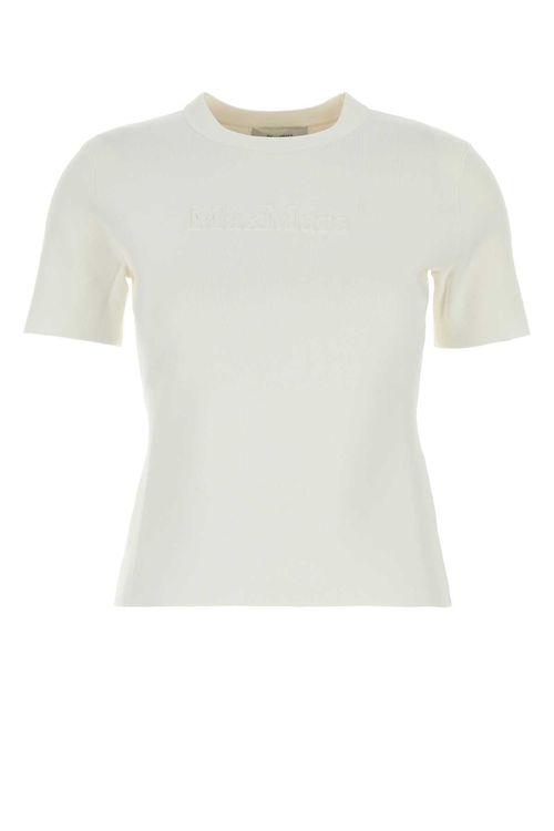 White Viscose Blend Adelio T-shirt