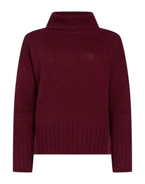 Woman Turtleneck Burgundy Size 8 Cashmere