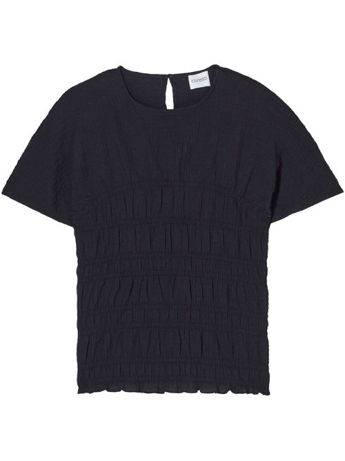Closed jersey top - Black