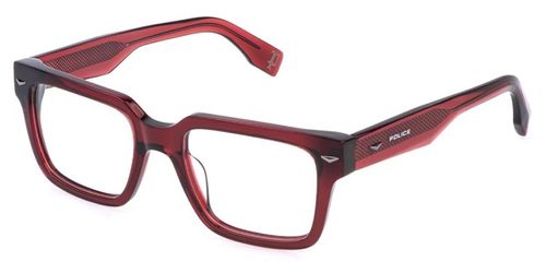 Police VPLQ73E SUPERNOVA 4 0V64 Men's Eyeglasses Red Size 53 - Blue Light Block Available