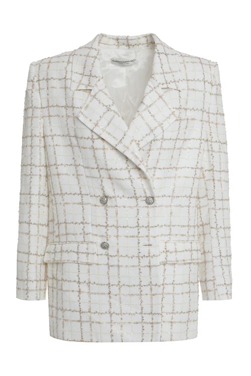 Double-breasted Tweed Blazer