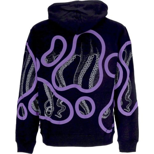 Men's Lightweight Hooded Sweatshirt Stained Hoodie Black