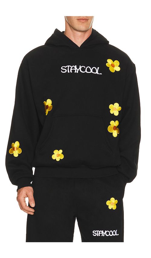 Stay Cool Sunflower Hoodie in Black. L also in S, M, XL/1X