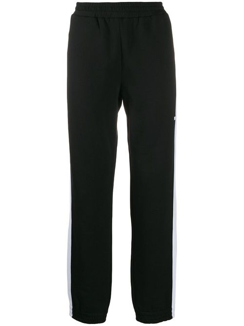 MSGM striped sweatpants - Black