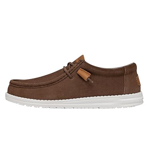HEYDUDE Men's Wally Fabricated Leather Wide Tan