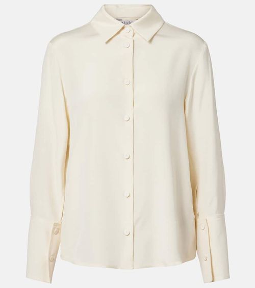 Voliera silk-blend cady shirt