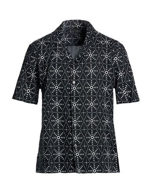 Man Shirt Black Size L Linen