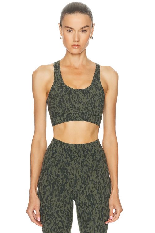 Varley Always Selma Bra in Olive Smoke - Olive. XS also in L