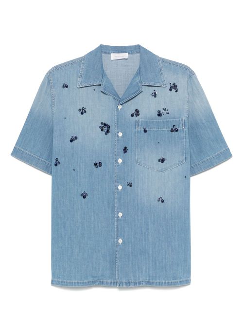 Fabiana Filippi sequin-embellished shirt - Blue