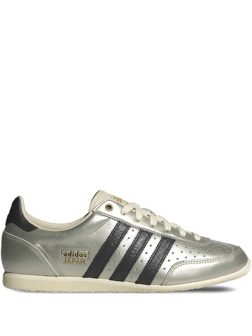 Japan three-stripe leather sneakers - Silver